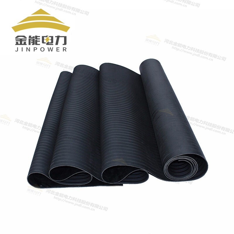 3-12mm均勻條紋絕緣膠墊 變電站10kv防滑絕緣膠墊